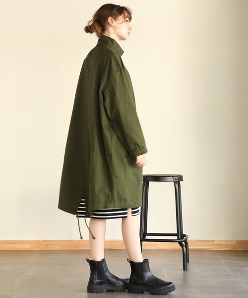 aity（アイティ）の「スタンドモッズコート（モッズコート・レディース・ベージュ/カーキ・M）」の11枚目の写真