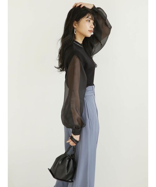 MURUA（ムルーア）の「シャーリングボトムバッグ（ハンドバッグ・レディース・シルバー/ブラック・FREE）」の21枚目の写真