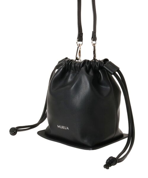 MURUA（ムルーア）の「シャーリングボトムバッグ（ハンドバッグ・レディース・シルバー/ブラック・FREE）」の11枚目の写真