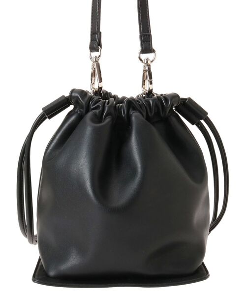 MURUA（ムルーア）の「シャーリングボトムバッグ（ハンドバッグ・レディース・シルバー/ブラック・FREE）」の12枚目の写真