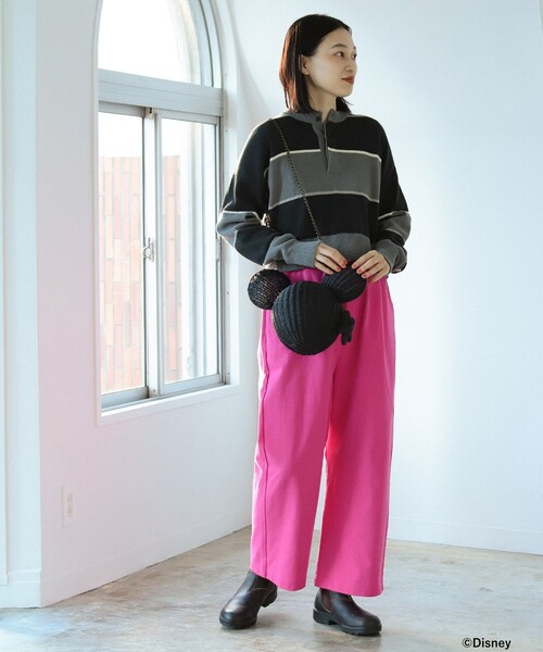 BEAMS BOY（ビームスボーイ）の「BEAMS BOY 25th別注 / Disney Rattan Bascket（かごバッグ・レディース・ナチュラル/ブラック・FREE）」の7枚目の写真