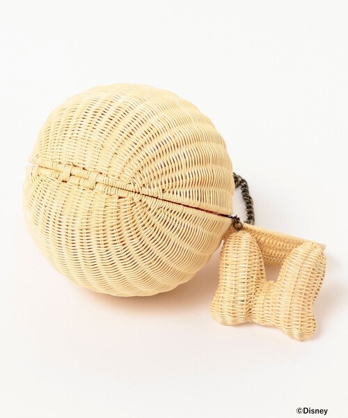 BEAMS BOY（ビームスボーイ）の「BEAMS BOY 25th別注 / Disney Rattan Bascket（かごバッグ・レディース・ナチュラル/ブラック・FREE）」の11枚目の写真