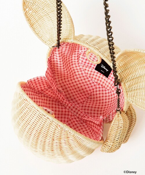 BEAMS BOY（ビームスボーイ）の「BEAMS BOY 25th別注 / Disney Rattan Bascket（かごバッグ・レディース・ナチュラル/ブラック・FREE）」の15枚目の写真