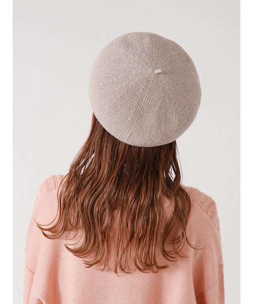 ehka sopo（エヘカソポ）の「ベレー帽（ハット・レディース・ブラック/ベージュ/キナリ・ﾌﾘ-）」の9枚目の写真