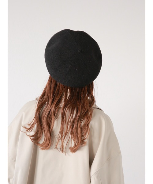 ehka sopo（エヘカソポ）の「ベレー帽（ハット・レディース・ブラック/ベージュ/キナリ・ﾌﾘ-）」の21枚目の写真