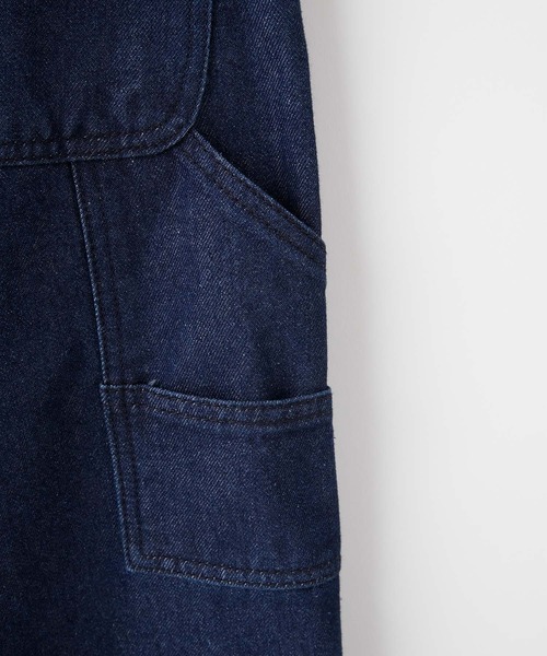 Chaco closet(チャコ クローゼット)の「ハイウエストカラーペインターパンツ(デニムパンツ・レディース・アイボリー/ライトピンク/インディゴブルー/ブラック/カーキ・S/M/L)」の18枚目の写真