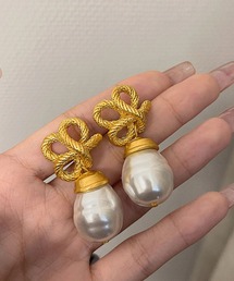 vintage風ロープピアス