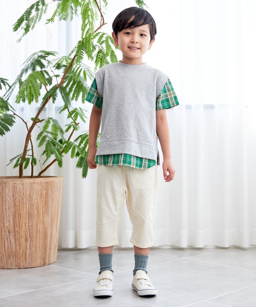 MAKE YOUR DAY(メイクユアデイ)の「スーパーストレッチ6分丈パンツ■80~140cm(その他パンツ・キッズ・ブラック/カーキ/アイボリー/ベージュ・80/90/100/110/120/130/140)」の7枚目の写真