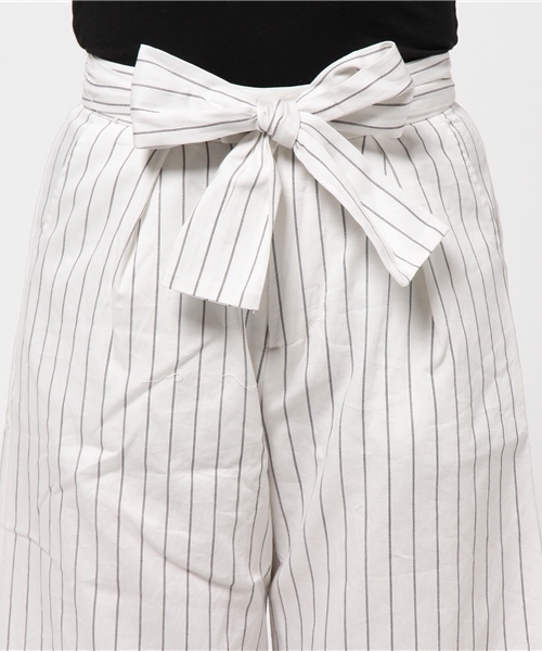 one after another NICE CLAUP（ワンアフターアナザーナイスクラップ）の「【non-no8月号掲載 ナイスクラップ】ガウチョパンツ（その他パンツ・レディース・オフホワイト/カーキ/インディゴブルー/ストライプ・FREE）」の7枚目の写真