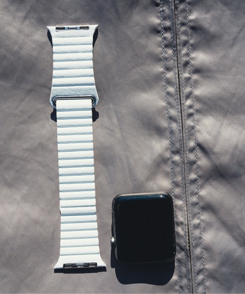 zandy(ズィーアンドワイ)の「zandy/ズィー・アンド・ワイ / Apple Watch マグネット PUレザーループバンド【レザーループ】 アップルウォッチベルト //// leather10(デジタル腕時計・メンズ・ホワイト/ブラック/ダークブラウン/ベージュ/ブラウン/グレー/レッド/イエロー/オレンジ/ブルー/グリーン・S/M)」の22枚目の写真