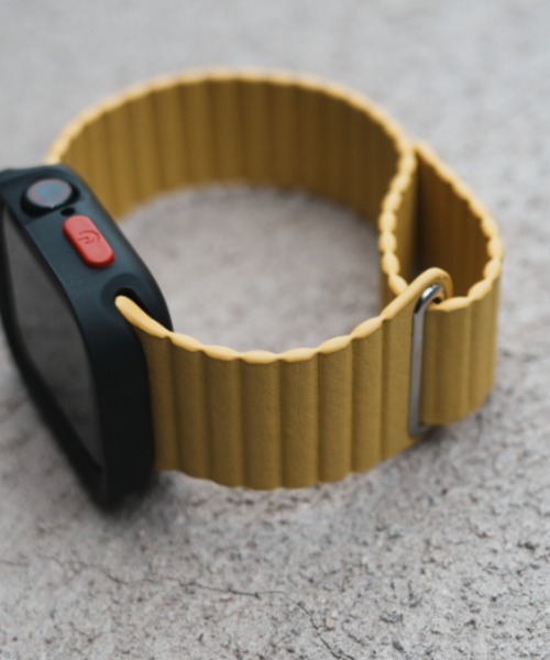 zandy(ズィーアンドワイ)の「zandy/ズィー・アンド・ワイ / Apple Watch マグネット PUレザーループバンド【レザーループ】 アップルウォッチベルト //// leather10(デジタル腕時計・メンズ・ホワイト/ブラック/ダークブラウン/ベージュ/ブラウン/グレー/レッド/イエロー/オレンジ/ブルー/グリーン・S/M)」の19枚目の写真