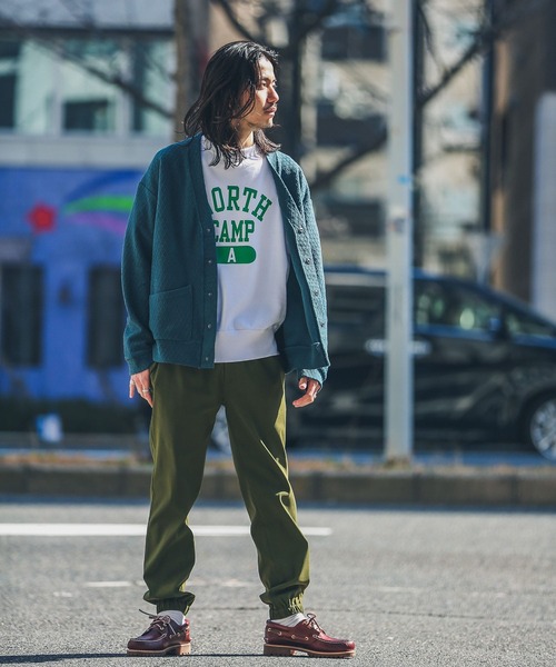 URBAN RESEARCH Sonny Label(アーバンリサーチサニーレーベル)の「ジャガードカットソーカーディガン(カーディガン/ボレロ・メンズ・グリーン/ベージュ/チャコールグレー/オフホワイト・LARGE/MEDIUM)」の15枚目の写真