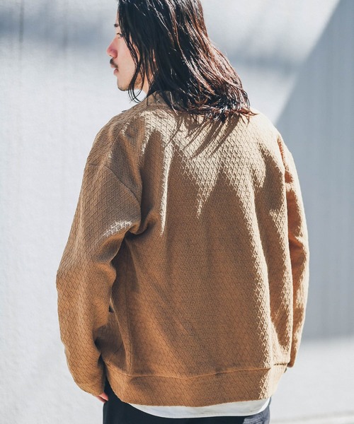 URBAN RESEARCH Sonny Label(アーバンリサーチサニーレーベル)の「ジャガードカットソーカーディガン(カーディガン/ボレロ・メンズ・グリーン/ベージュ/チャコールグレー/オフホワイト・LARGE/MEDIUM)」の7枚目の写真