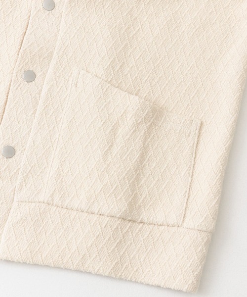 URBAN RESEARCH Sonny Label(アーバンリサーチサニーレーベル)の「ジャガードカットソーカーディガン(カーディガン/ボレロ・メンズ・グリーン/ベージュ/チャコールグレー/オフホワイト・LARGE/MEDIUM)」の9枚目の写真