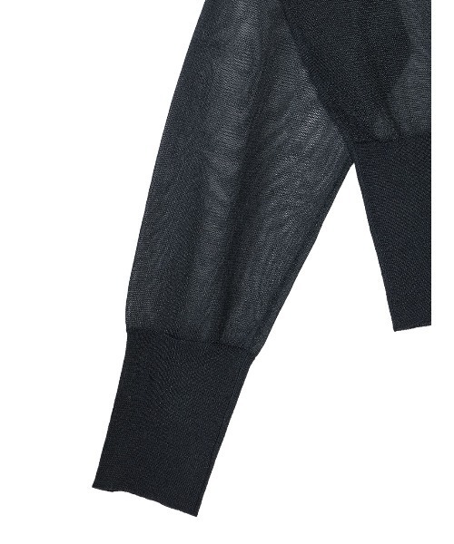 Ameri(アメリ)の「2WAY SHEER COMPACT KNIT CARDIGAN(カーディガン/ボレロ・レディース・ブラック/オレンジ/グリーン系その他・FREE)」の20枚目の写真