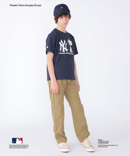 SHIPS（シップス）の「SHIPS KIDS:100～170cm / スヌーピー×MLB TEE（Tシャツ/カットソー・キッズ・ネイビー/オレンジ/レッド/オフホワイト・SMALL/MEDIUM/LARGE/X-LARGE/XX-LARGE）」の5枚目の写真