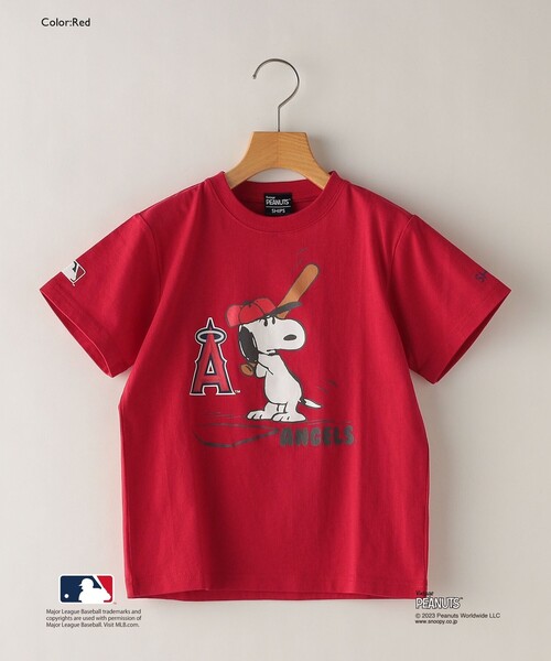 SHIPS（シップス）の「SHIPS KIDS:100～170cm / スヌーピー×MLB TEE（Tシャツ/カットソー・キッズ・ネイビー/オレンジ/レッド/オフホワイト・SMALL/MEDIUM/LARGE/X-LARGE/XX-LARGE）」の7枚目の写真