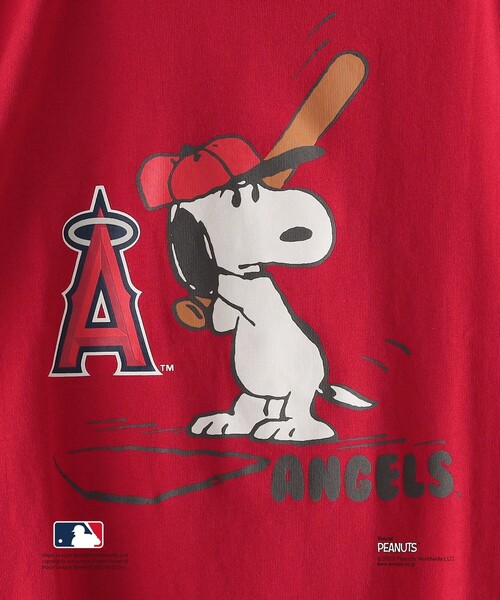 SHIPS（シップス）の「SHIPS KIDS:100～170cm / スヌーピー×MLB TEE（Tシャツ/カットソー・キッズ・ネイビー/オレンジ/レッド/オフホワイト・SMALL/MEDIUM/LARGE/X-LARGE/XX-LARGE）」の12枚目の写真