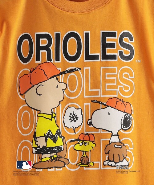 SHIPS（シップス）の「SHIPS KIDS:100～170cm / スヌーピー×MLB TEE（Tシャツ/カットソー・キッズ・ネイビー/オレンジ/レッド/オフホワイト・SMALL/MEDIUM/LARGE/X-LARGE/XX-LARGE）」の14枚目の写真