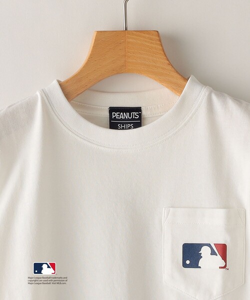 SHIPS（シップス）の「SHIPS KIDS:100～170cm / スヌーピー×MLB TEE（Tシャツ/カットソー・キッズ・ネイビー/オレンジ/レッド/オフホワイト・SMALL/MEDIUM/LARGE/X-LARGE/XX-LARGE）」の18枚目の写真
