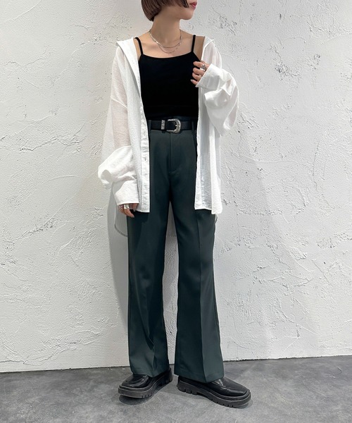 apres jour mignon（アプレジュールミニョン）の「カップ付きキャミソール【ZOZOTOWN限定アイテム】（キャミソール・レディース・ブラック/アイボリー・X-LARGE/フリー）」の11枚目の写真