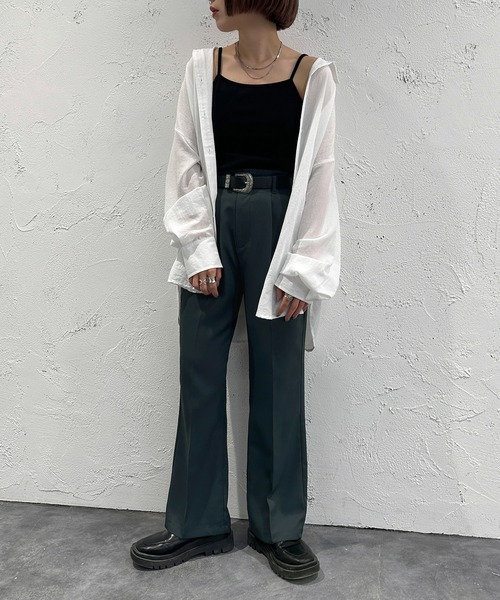 apres jour mignon（アプレジュールミニョン）の「カップ付きキャミソール【ZOZOTOWN限定アイテム】（キャミソール・レディース・ブラック/アイボリー・X-LARGE/フリー）」の12枚目の写真