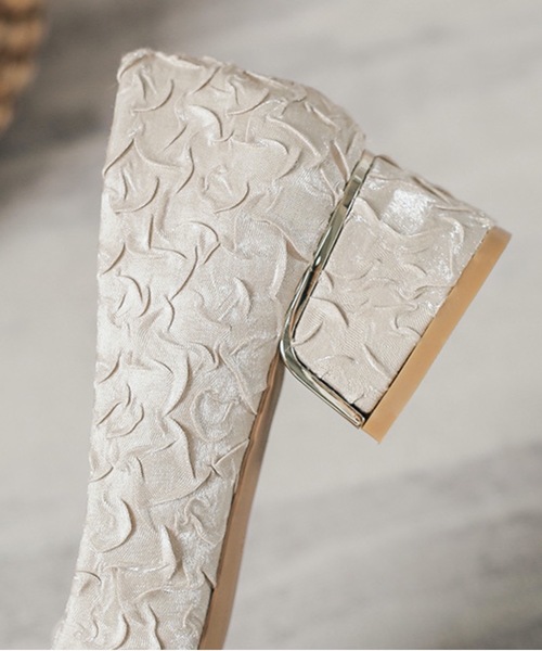 Burner（バーナー）の「【OKUOKU　0909】フラワービジュー ポインテッドトゥパンプス oku-shoes-682999725140-59 U（パンプス・レディース・ベージュ/ブラック/グレー・36/37/38/35/40/39）」の13枚目の写真