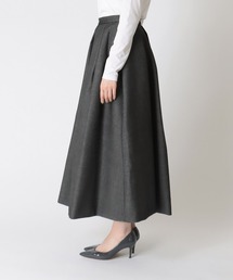 ツルバイマリコオイカワ マキシ丈 タックスカート ブラック 36 73592654b_b_04_215.jpg