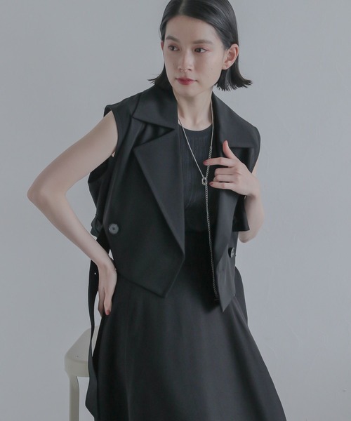 HARE（ハレ）の「【SETUP対応 LADIES】トレンチショートベスト