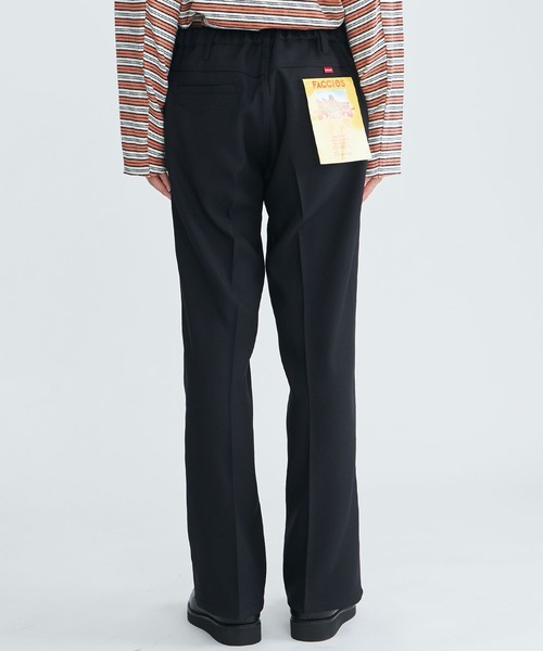 FACCIES(ファチーズ)の「【FACCIES / ファッチーズ】Wt Mix Dry Twill Flare Pt(スラックス・メンズ・グリーン/ブラック・SMALL/MEDIUM)」の15枚目の写真