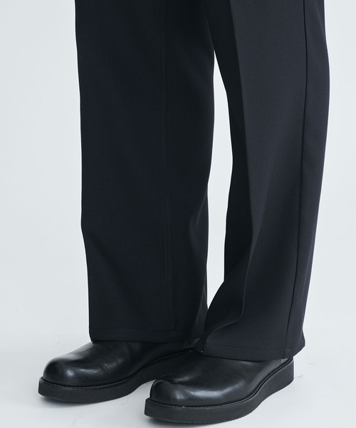 FACCIES(ファチーズ)の「【FACCIES / ファッチーズ】Wt Mix Dry Twill Flare Pt(スラックス・メンズ・グリーン/ブラック・SMALL/MEDIUM)」の9枚目の写真
