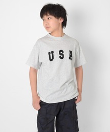 GLAZOS | 【接触冷感】アソートロゴプリント半袖Tシャツ(Tシャツ/カットソー)