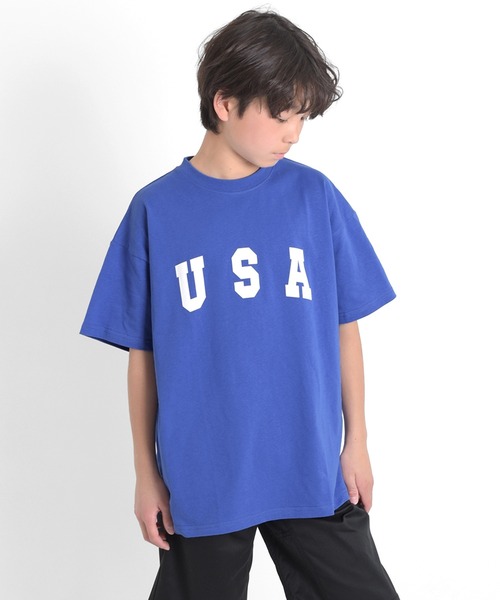 GLAZOS(グラソス)の「【接触冷感】アソートロゴプリント半袖Tシャツ(Tシャツ/カットソー・キッズ・ホワイト/オートミール/ブラック/グレー/ロイヤルブルー/カーキ・130cm/150cm/170cm/140cm/160cm)」の6枚目の写真
