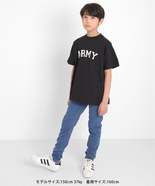 GLAZOS(グラソス)の「【接触冷感】アソートロゴプリント半袖Tシャツ(Tシャツ/カットソー・キッズ・ホワイト/オートミール/ブラック/グレー/ロイヤルブルー/カーキ・130cm/150cm/170cm/140cm/160cm)」の9枚目の写真