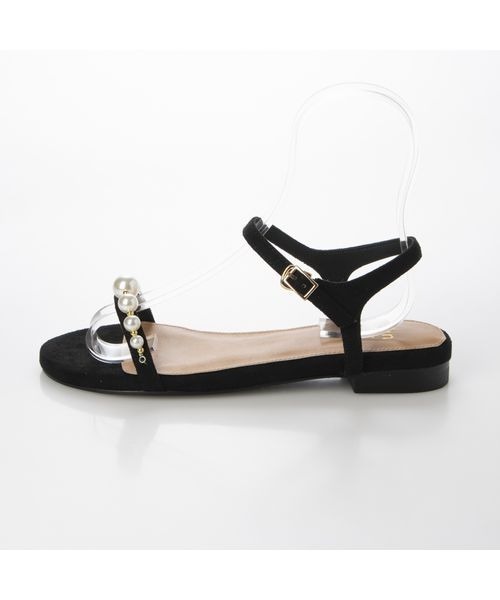 Fin（フィン）の「パールストラップサンダル【低反発スポンジ入り】（サンダル・レディース・ピンク/ベージュ/ブラック/ネイビー・23cm/24cm/25cm/22.5cm/23.5cm/24.5cm）」の9枚目の写真