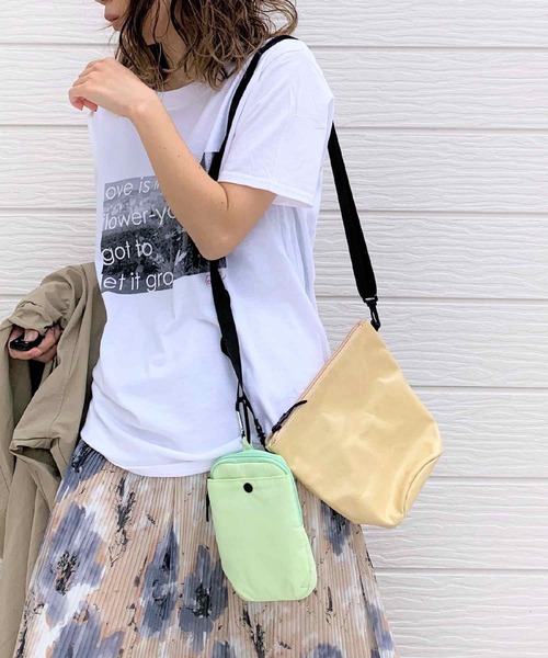 Q（キュー）の「セットマルチポシェット（ショルダーバッグ・レディース・エメラルド/ベージュ・ONE SIZE）」の7枚目の写真