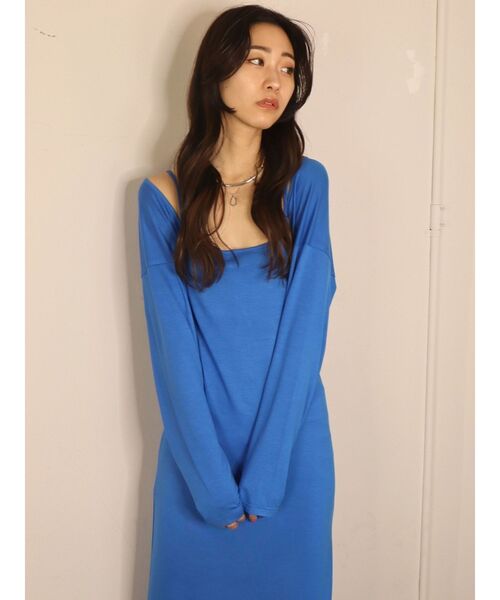 EMODA(エモダ)の「ボレロセットキャミソールワンピース(ワンピース・レディース・ブラック/ブルー/グレー・FREE)」の15枚目の写真