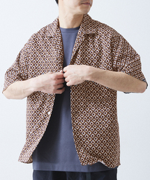 スクエアパターンシャツ ”セットアップ着用可能”