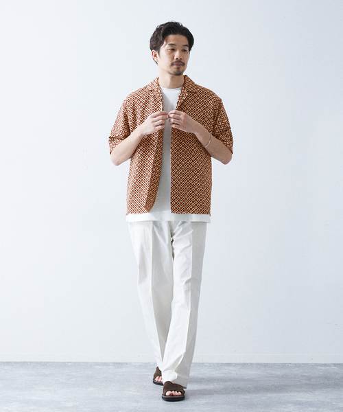 417 EDIFICE(フォーワンセブンエディフィス)の「スクエアパターンシャツ ”セットアップ着用可能”(シャツ/ブラウス・メンズ・ネイビー/レッド・MEDIUM/LARGE)」の14枚目の写真