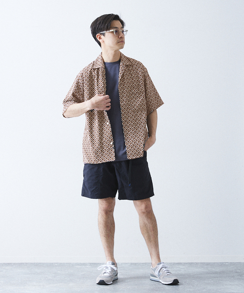 417 EDIFICE(フォーワンセブンエディフィス)の「スクエアパターンシャツ ”セットアップ着用可能”(シャツ/ブラウス・メンズ・ネイビー/レッド・MEDIUM/LARGE)」の22枚目の写真