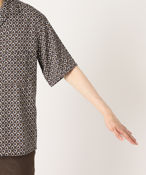 417 EDIFICE(フォーワンセブンエディフィス)の「スクエアパターンシャツ ”セットアップ着用可能”(シャツ/ブラウス・メンズ・ネイビー/レッド・MEDIUM/LARGE)」の17枚目の写真