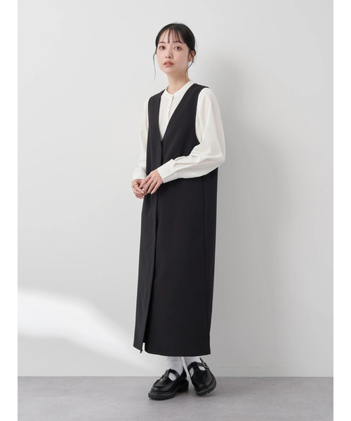 earth music&ecology（アースミュージックアンドエコロジー）の「バンドカラーブラウス（シャツ/ブラウス・レディース・ピンクベージュ/オフホワイト/ブルー系その他7・FREE）」の13枚目の写真