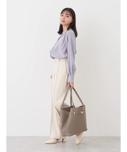 earth music&ecology（アースミュージックアンドエコロジー）の「バンドカラーブラウス（シャツ/ブラウス・レディース・ピンクベージュ/オフホワイト/ブルー系その他7・FREE）」の20枚目の写真