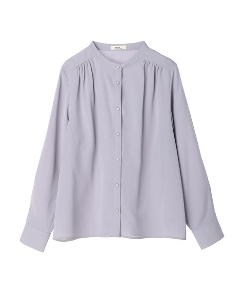 earth music&ecology（アースミュージックアンドエコロジー）の「バンドカラーブラウス（シャツ/ブラウス・レディース・ピンクベージュ/オフホワイト/ブルー系その他7・FREE）」の22枚目の写真