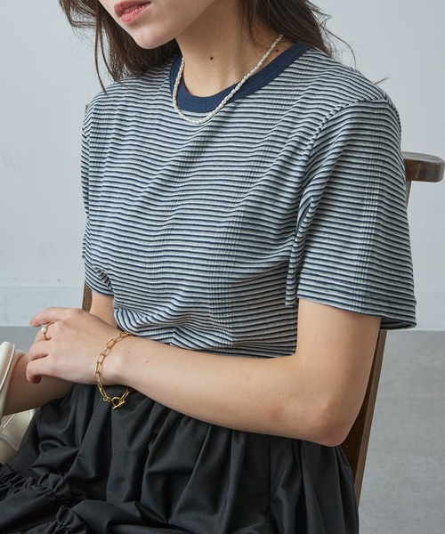 MILLER（ミラー）の「【Robert P. Miller】109C パネルリブ半袖（Tシャツ/カットソー・メンズ・グレー/その他8/ホワイト/その他1/その他4/その他3/その他7/ネイビー/その他2/その他6/ブラック/その他5/その他9/その他10/その他15/その他16・LL/M/L）」の10枚目の写真