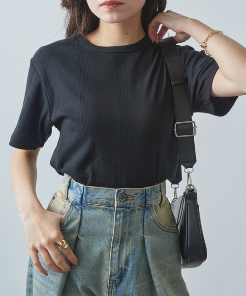 MILLER（ミラー）の「【Robert P. Miller】109C パネルリブ半袖（Tシャツ/カットソー・メンズ・グレー/その他8/ホワイト/その他1/その他4/その他3/その他7/ネイビー/その他2/その他6/ブラック/その他5/その他9/その他10/その他15/その他16・LL/M/L）」の2枚目の写真