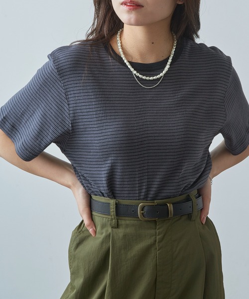 MILLER（ミラー）の「【Robert P. Miller】109C パネルリブ半袖（Tシャツ/カットソー・メンズ・グレー/その他8/ホワイト/その他1/その他4/その他3/その他7/ネイビー/その他2/その他6/ブラック/その他5/その他9/その他10/その他15/その他16・LL/M/L）」の20枚目の写真