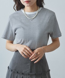 MILLER（ミラー）の「【Robert P. Miller】109C パネルリブ半袖（Tシャツ/カットソー）」