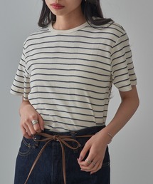 MILLER（ミラー）の「【Robert P. Miller】109C パネルリブ半袖（Tシャツ/カットソー）」