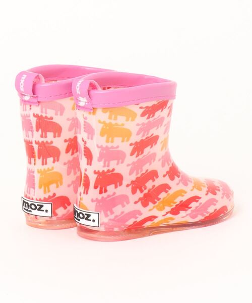 ASBee（アスビー）の「moz モズ キッズ レインブーツ【完全防水】長靴 MZ-8205（レインシューズ・キッズ・ピンク/サックスブルー・17.0cm/18.0cm/15.0cm/19.0cm/16.0cm）」の3枚目の写真